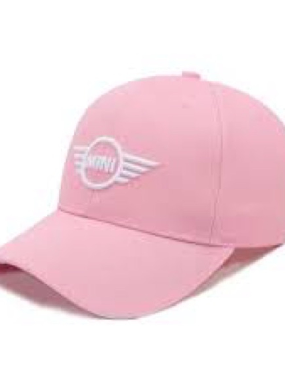 Pink Mini Cooper Baseball Cap with Wing Logo